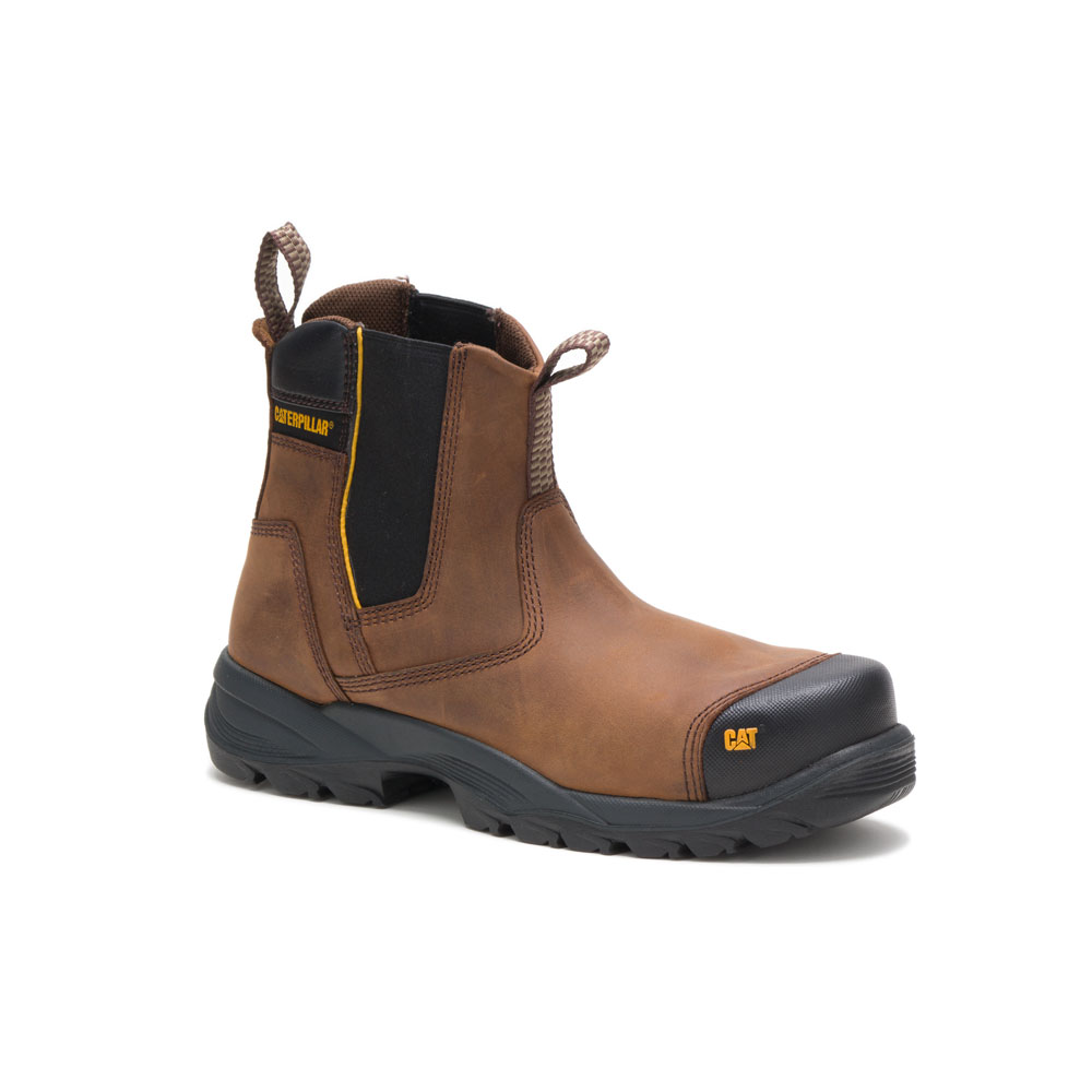 Caterpillar Men's Propane St Safety Boots Dark Brown CAT-42501